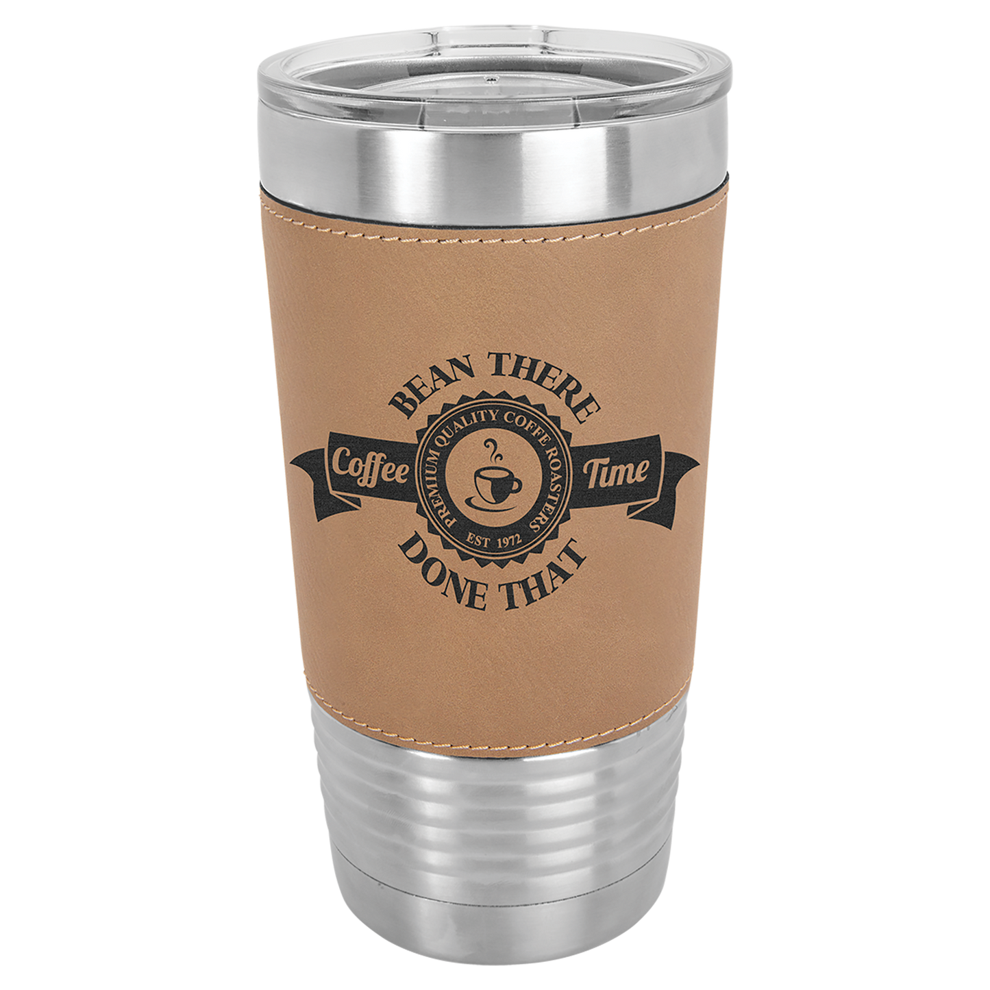 Custom Engraved 20 oz Leatherette Tumbler (Non-Bulk)