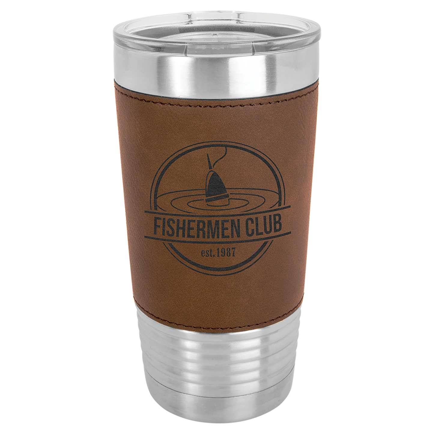 Custom Engraved 20 oz Leatherette Tumbler (Non-Bulk)