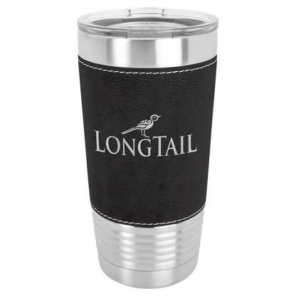 Custom Engraved 20 oz Leatherette Tumbler (Non-Bulk)