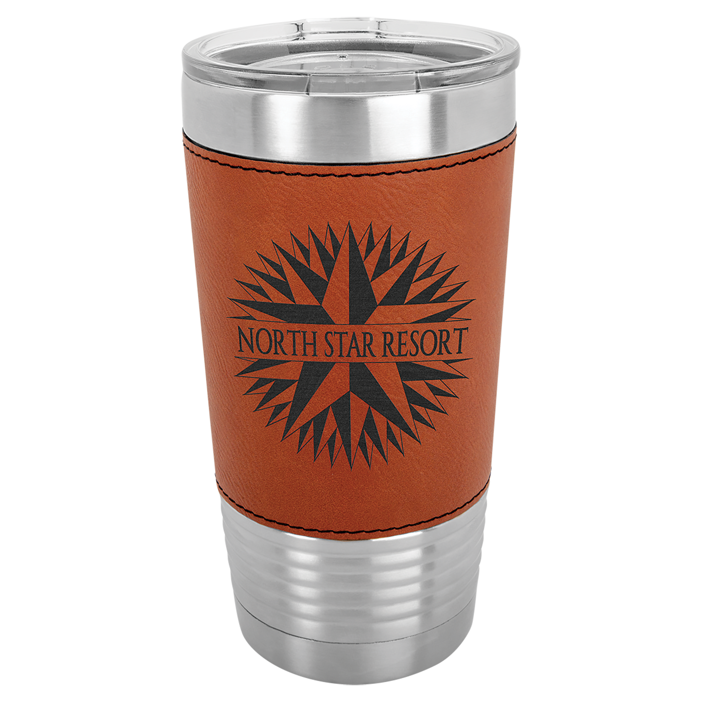 Custom Engraved 20 oz Leatherette Tumbler (Non-Bulk)