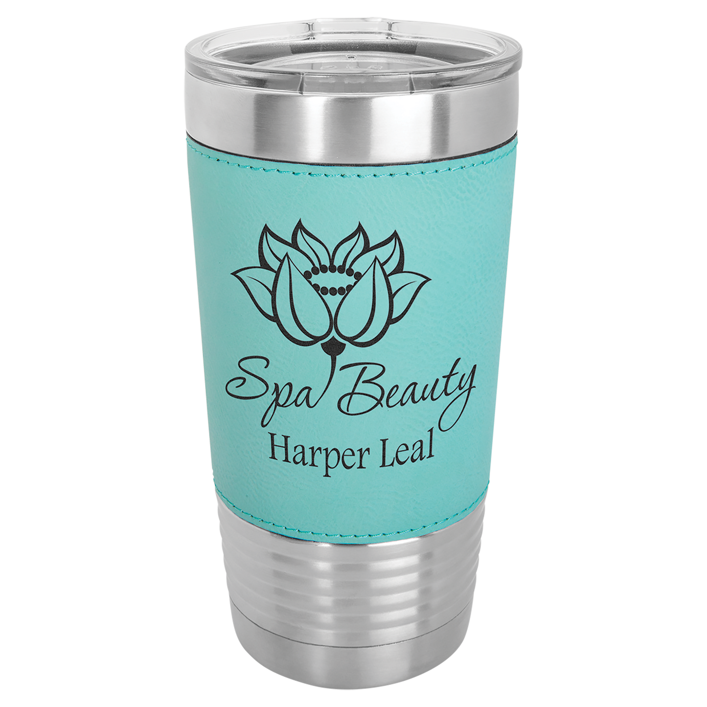 Custom Engraved 20 oz Leatherette Tumbler (Non-Bulk)