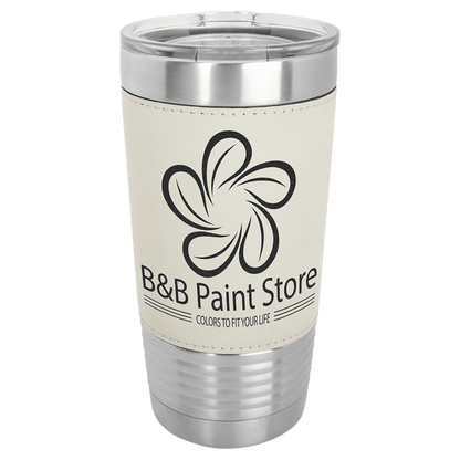 Custom Engraved 20 oz Leatherette Tumbler (Non-Bulk)